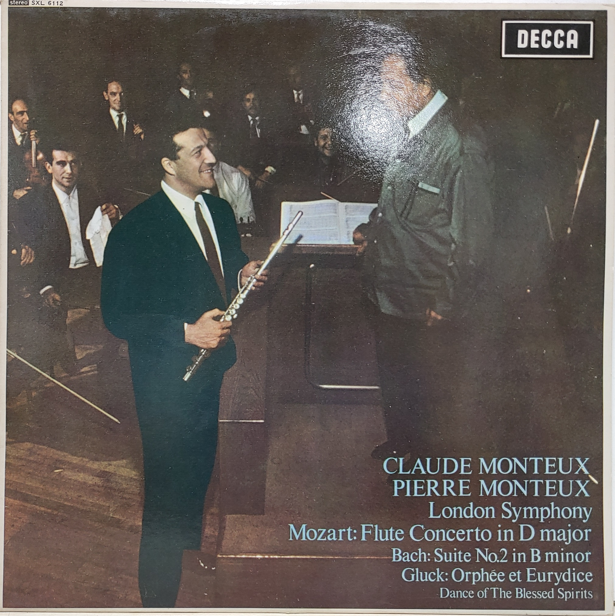 Mozart : Flute Concerto in D / Bach : Suite No.2 in B minor Gluck Claude Monteux Pierre Monteux