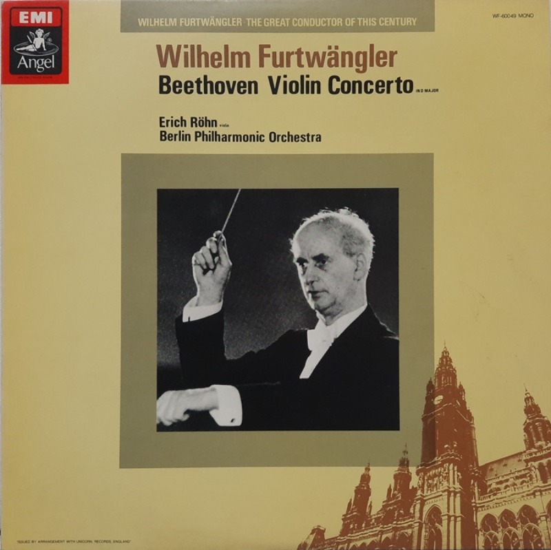 Wilhelm Furtwangler / Beethoven : Violin Concerto in D Major, Op.61 Erich Rohn(수입)