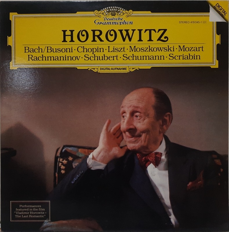 HOROWITZ / piano performed BACH CHOPIN LISZT MOZART SCHUBERT(GF)