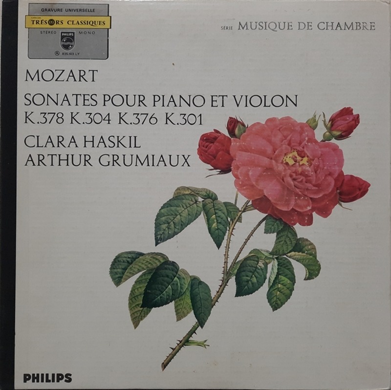 MOZART / Sonates pour Piano et  Violon CLARA HASKIL ARTHUR GRUMIAUX(GF)(수입)