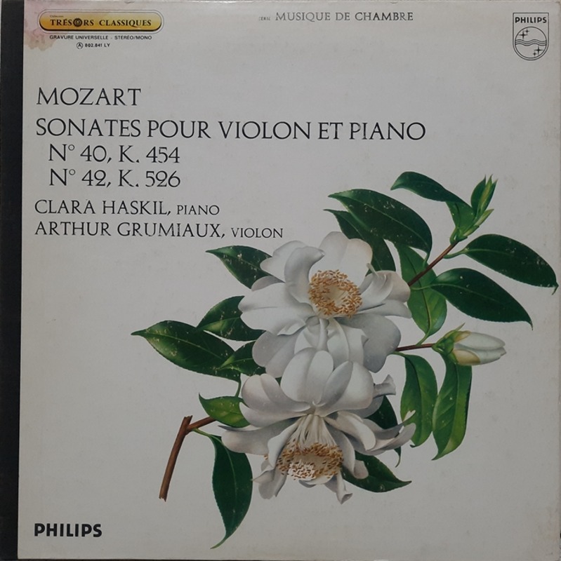 MOZART / Sonates pour Violon et Piano CLARA HASKIL ARTHUR GRUMIAUX(GF)(수입)